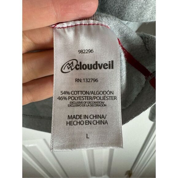 Cloudveil Mens Grey 1/4 Zip Activewear Pullover Size Large - Picture 3 of 4